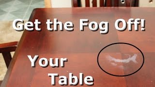 How to Remove a White Heat Stain from Wood Furniture [upl. by Ellehcam]