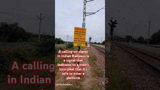 కాలింగ్ ఆన్ సిగ్నల్ ఇన్ ఇండియన్ రైల్వే shorts trending indianrailways train signal track yt [upl. by Aicel]