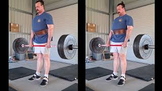 Deadlift vs stiff legged deadlifts [upl. by Zebedee489]