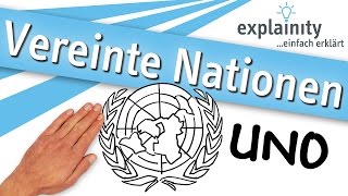 Vereinte Nationen UNO einfach erklärt explainity® Erklärvideo [upl. by Anirbus]