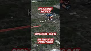 Amica Newport Marathon 2024 fly over the marathon course Video of the race path [upl. by Debbie257]