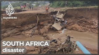 South Africa braces for more rain after disastrous floods [upl. by Kciwdahc668]