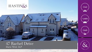 Scottish Borders  Gorgeous 3 Bedroom Family Home For Sale in Snow Covered Duns [upl. by Alohcin]