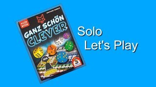 Solo Lets Play 🎲 Ganz schön clever  Auf den Tisch Ergänzung zu Folge 21 [upl. by Oicnedurp]