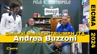 Triumph le novità 2025 abbiamo fatto Pelo e Contropelo a Andrea Buzzoni EICMA 2024 [upl. by Gurney]