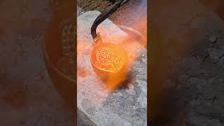 Melting old gold jewellery into bar [upl. by Flanigan747]