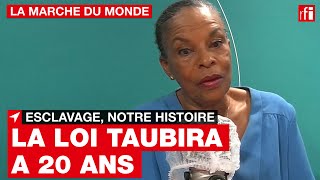 Esclavage notre histoire  C Taubira et JM Ayrault dans quotLa Marche du mondequot [upl. by Erot670]