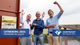 💎 Meerdink Bruggen wint met een 82 gerecyclede stalen pyloonbrug  BIM Awards 2024 Uitreiking [upl. by Nonnag]