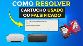 quotCartuchos Usados ou Falsificadosquot Como Resolver HP Deskjet 2774 2776 2800 2676 2600 2675 2677 2678 [upl. by Coleville]