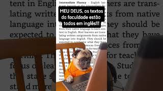 Os ARTIGOS estão em Inglês na faculdade Estude inglês agora professorjuliocesar memes [upl. by Heyra248]