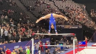 Lorette Charpy 🇫🇷  Uneven Bars  Qualifications Paris World Cup 2023 [upl. by Manoop]