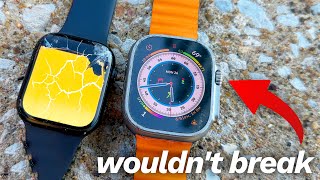 Apple Watch Ultra DURABILITY TEST vs Series 8 [upl. by Anerhs]