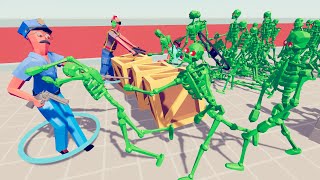 Zombie 100 Units vs Army Soldier  Totally Accurate Battle Simulator TABS [upl. by Ransome]