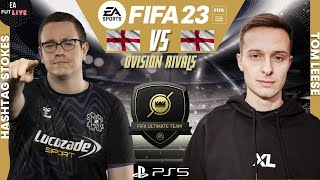 HASHTAG STOKES VS TOM LEESE  PRO VS PRO FIFA 23 DIVISION RIVALS FUT [upl. by Eerac]