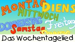 💡 Das Wochentagelied  Kinderlieder zum Lernen [upl. by Tsnre]