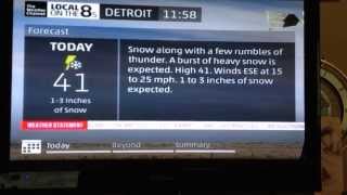 Local on the 8s Metro Detroitrare thundersnow icon [upl. by Leese]