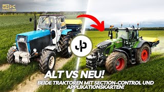 DDR Traktor düngt Teilflächenspezifisch Alt VS Neu  JP Agrar [upl. by Annyl657]