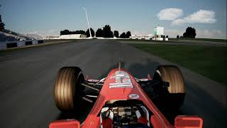 Silverstone 2003 onboard Rubens Barrichello in Ferrari F2003  Assetto Corsa Mouse Steering [upl. by Morvin472]