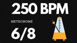 250 BPM Metronome 68 [upl. by Aerdma]