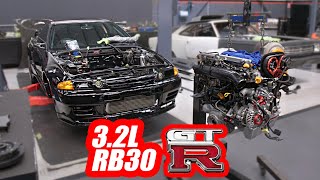 Its Alive Our R32 GTR runs again with new 32L stroker RB26 [upl. by Ayihsa]