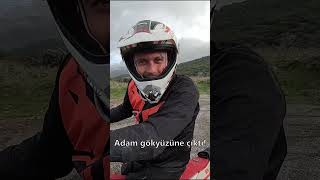 Adam gökyüzüne çıktı shorts enduro action funny motosiklet vlog trending [upl. by Sine677]