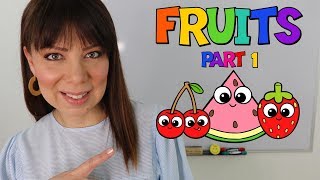 📚 LAS FRUTAS EN INGLES Y ESPAÑOL 🤓 PRONUNCIACION [upl. by Ecinehs]