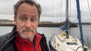 Sailing my Contessa 26 solo around Britain Peterhead to Stonehaven Quite windy [upl. by Hutt]