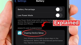 Ongoing Device Setup iPhone Battery iOS 18  Fixed [upl. by Nollid]