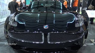 2018 Karma Revero Hybrid  Exterior And Interior Walkaround  2018 Montreal EV Show [upl. by Ynnam410]