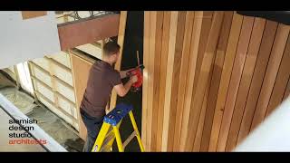 timber cladding at slemish design studio new office [upl. by Aietal]