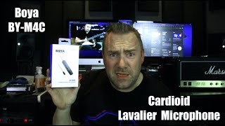 Boya BY M4C Cardioid Lavalier Microphone [upl. by Addie653]