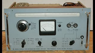 Rohde amp Schwarz SBF Whats inside 1963 Vintage teardown BEB 90 [upl. by Refinney]