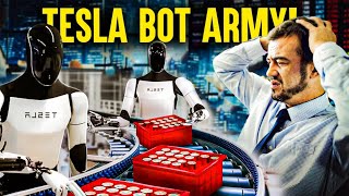 TESLA BOT ARMY Will They STEAL Your Job [upl. by Alegnaed87]