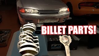 Billet Engine Parts for our Skyline  TRC R32 GTR Build Episode 4 [upl. by Izaak217]