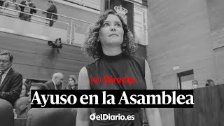 🔴 DIRECTO  AYUSO en la sesión de control de la ASAMBLEA DE MADRID [upl. by Eirrac566]