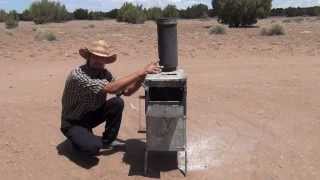 Gasifier wood stove prototype P1 can run a generator [upl. by Coriss875]