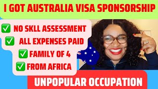 How I Got Australia sponsorship Job Visa 482 from Africa for a family of 4  All expenses paid [upl. by Jacobsohn]