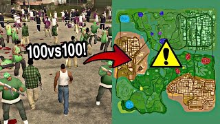 la Mas Grande GUERRA DE BANDAS de Gta San Andreas [upl. by Brook785]