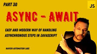 30  Async  Await Concept in JavaScript With Easy Examples [upl. by Ane]