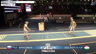 FE M S Individual Leipzig GER World Championships 2017 T16 05 blue IBRAGIMOV RUS vs SZILAGYI HUN [upl. by Enninaej]