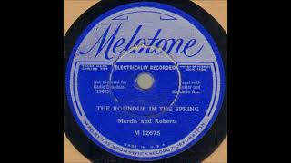 The Roundup in the Spring  Martin and Roberts with Guitar and Mandolin Acc 1933 [upl. by Naot]