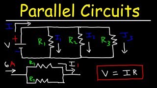 How To Calculate The Current In a Parallel Circuit Using Ohms Law [upl. by Noxaj265]