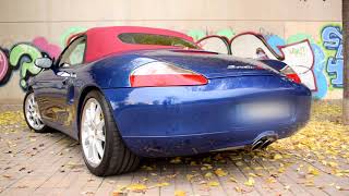 Porsche Boxster S 986 sound with bypass exhaust [upl. by Atiuqam355]