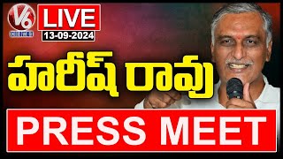 Harish Rao Press Meet LIVE  Kokapet  V6 News [upl. by Jarek713]