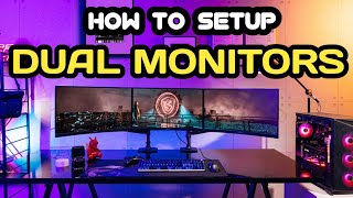 How to Setup Dual Monitors with PC In Hindi  One PC Two Monitor 2023 [upl. by Ainocal]