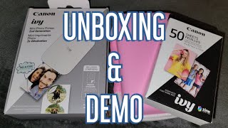 Canon IVY 2 Mini Photo Printer DIY Gifting [upl. by Htrow365]