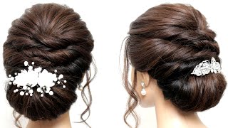 Messy low bun  Bridal hairstyle  Hair tutorial  Hairstyles for girls  Party hairstyles [upl. by Ayet]