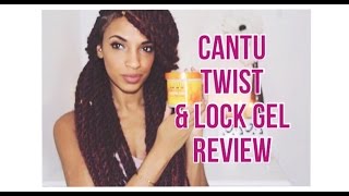 Cantu Shea Butter Twist and Lock Gel Review  Marley Twists  Natural Hair [upl. by Ahsirpac]