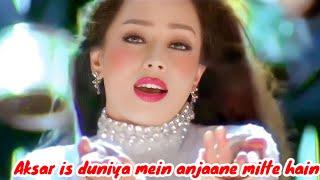 Aksar is duniya mein anjaane milte hain ll hd hindi movies song ll dhadkan [upl. by Mendes]