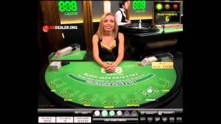 Dealer Kristine  888 live blackjack [upl. by Retsof]